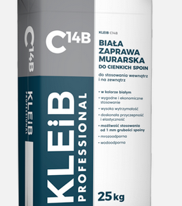 KLEIB BIAŁA ZAPRAWA MURARSKA DO CIENKICH SPOIN